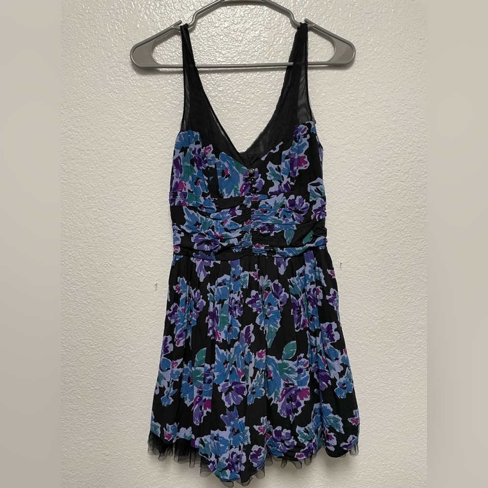 Free People Floral Dress with mesh straps